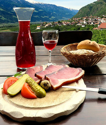 Food of north italy trentino speck
