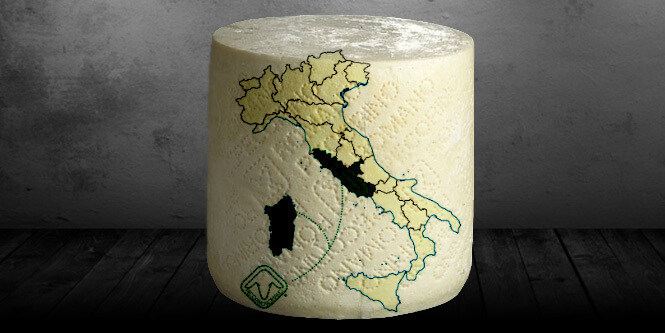 Pecorino romano dop mappa map