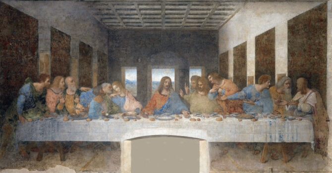 Last supper wall painting restoration leonardo da vinci